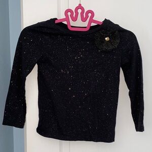 Carter's Black Sparkle Long Sleeve Tee